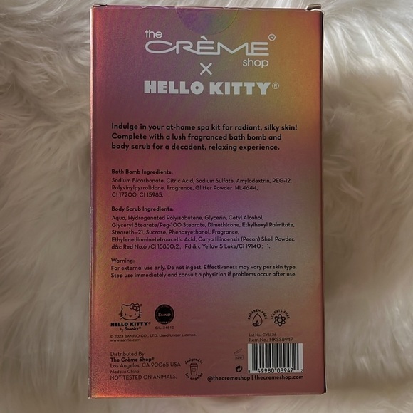 🆕 The Creme Shop x Hello Kitty Silky Skin Spa Set Sugar Body Scrub - Picture 3 of 4